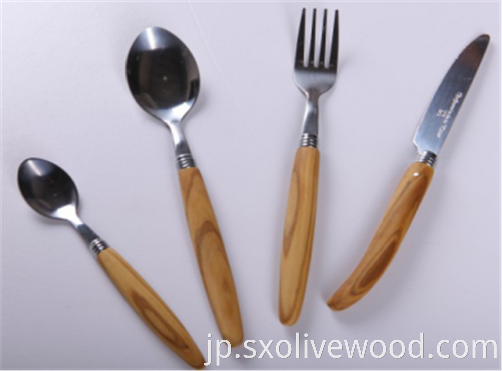 Olive Wood Frok Set